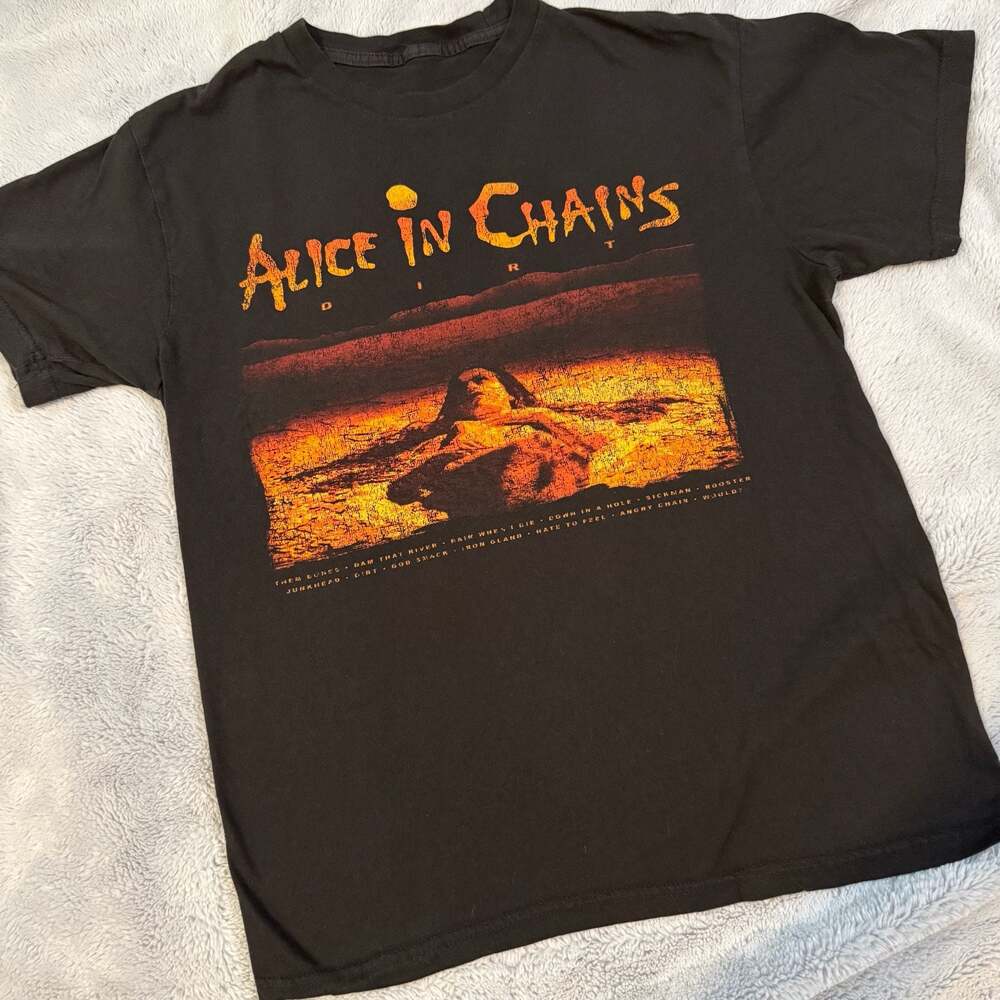 Alice in Chains Dirt Album Tracklist Unisex Black T-Shirt